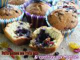 Petits Gâteaux aux Fruits secs & Confiture de Myrtilles