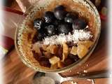 Porridge express chocolat-raisins-fruits secs ( version micro-onde )