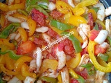 Calamars tomates poivrons