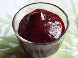 Compote poires cassis
