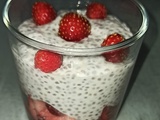 Crème aux graines de chia thé matcha