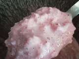 Granité lait d’amande fraise