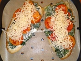 Tartine aux épinards