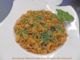 Anneaux d’encornets à la bisque de homard