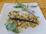 Aubergines à la chermoula et à la semoule épicée d’après Yotam Ottolenghi