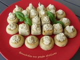 Bouchées au pesto d’olives
