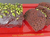 Cake chocolat pistache noisette