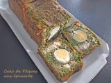 Cake de Pâques aux épinards