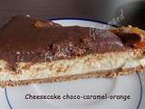 Cheesecake choco-caramel-orange
