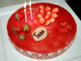 Cheesecake fraises-chocolat blanc de Tess