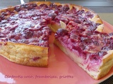 Clafoutis coco, framboises, griottes