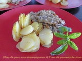 Côtes de porc aux champignons