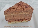 Entremets chocolat vanille et praliné – Recettes autour d’un ingrédient # 103