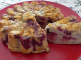 Gâteau de pain aux framboises
