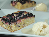 Gâteau nectarine-myrtille