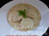 Grenadins de veau sauce Roquefort