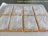 Lemon squares ou carrés au citron
