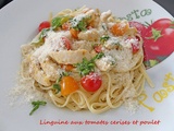 Linguine aux tomates cerises et poulet – Recettes autour d’un ingrédient #88
