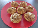 Muffins aux abricots secs et noisettes