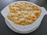 Petit gratin crevettes poireaux