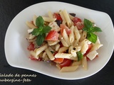 Salade de pennes aubergine-feta