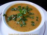 Soupe froide courgettes et tomate