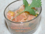Tartare saumon mangue