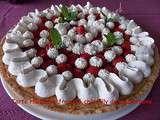Tarte rhubarbe-fraise & sa chantilly de mascarpone pour Culino Versions