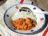 Curry maison pour choux fleur, petits pois et lentilles corail