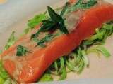 Papillotes de saumon au wasabi et à la menthe # recette light et rapide