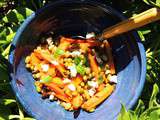 Salade de haricots mungo, carottes et feta