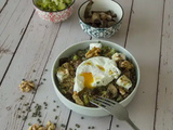 Salade tiède de lentilles ig bas aux poireaux et chèvre