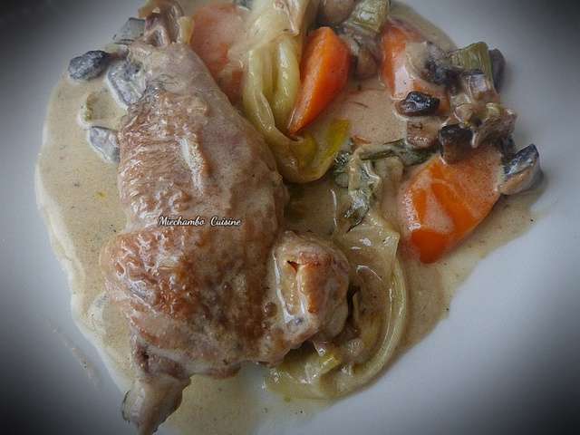 Recettes de Pintade à la crème de Miechambo Cuisine