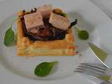 ★ idée d'entrée: croustade de champignons poêlés à la plancha et dés de foie gras ★