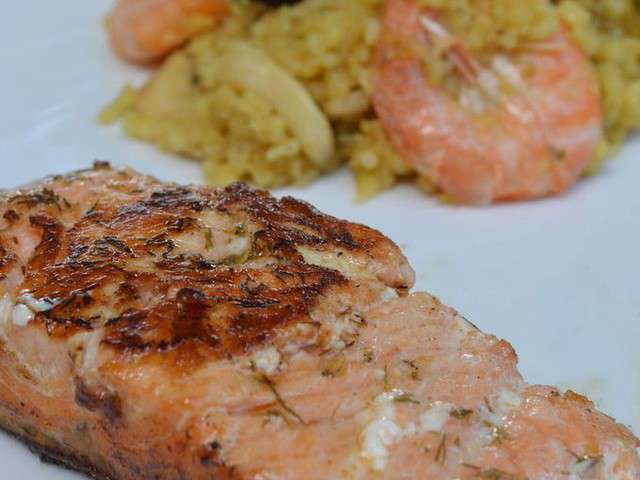 Les Meilleures Recettes de Pavé de saumon et Plancha