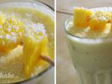 Du milk-shake ananas noix de coco