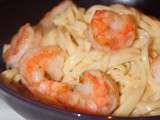 Crispy Shrimp Pasta (crevettes croustillantes aux pâtes)