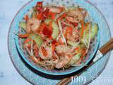 Salade chinoise aux crevettes