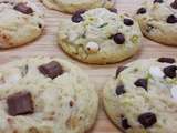 Cookies Pralin chocolat Lait Blanc et Cookies Pistache Chocolats