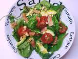Salade Saumon Avocat Tomate et Noix de Cajou