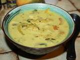 Soupe Thai au lait de coco et vermicelles de manioc