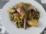 Cuisses de lapin aux petits pois