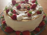 Gâteau spirale aux fraises