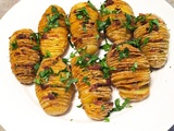 Pommes de terre hasselback aux lardons