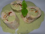 Roulés de poulet au basilic