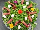 Salade de petits pois et de fèves