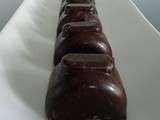 Bonbons chocolat au praliné et ganache chocolat noir