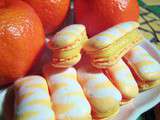 Macarons  éclairs  à l'orange