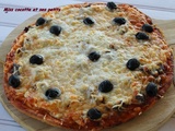 Pizza au fromage et boeuf