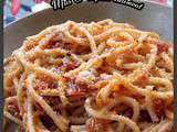 Spaghettis au pesto rosso